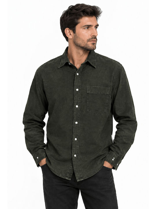 Jack & Jones Langärmeliges Denim-Overshirt Khaki