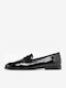 Leather Women's Loafers in Black
