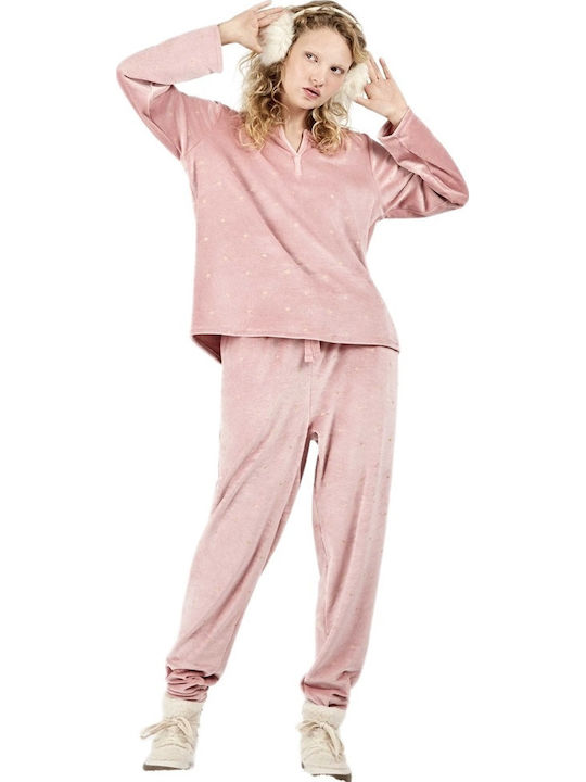 Gisela Winter Women's Pink Pyjama Set