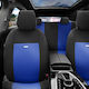 Autositzbezüge-Set Blau / Schwarz