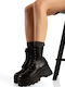 Damen-Kampfstiefel Schwarz
