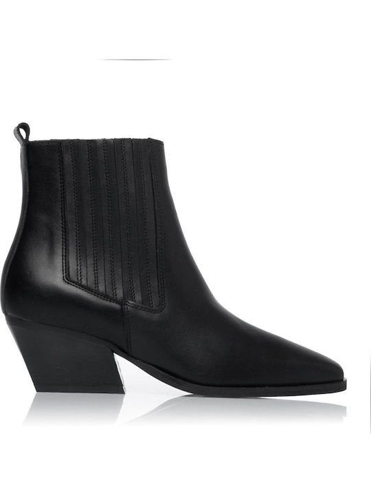 Sante Leather Women's Cowboy Ankle Boots with M...