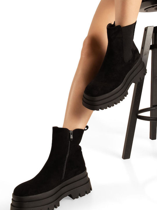 The Shoemart Damen Chelsea-Stiefeletten aus Wil...