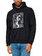 White-Blue Hooded Sweatshirt