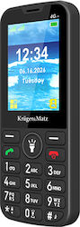 Kruger & Matz KM0924-4G Dual-SIM-Handy mit Großen Tasten Schwarz