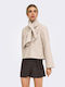 Wollmantel für Damen Beige