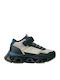 Kids High Anatomic Sneakers with Hoop & Loop Closure Black