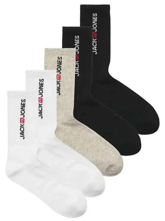 Jack & Jones Herren Socken Schwarz-Weiß 5er-Pack