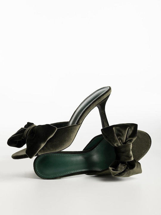 Bozikis Mules με Λεπτό Ψηλό Τακούνι ΛΑΔΙ
