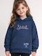 Kinder-Hoodie mit Kapuze Navy
