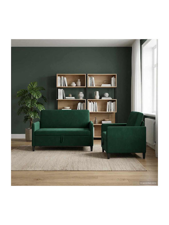Wohnzimmermöbel-Set 2-Sitzer & Sessel