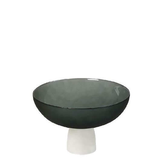 Espiel Caprice Bol Decorativ din Sticlă cu Picior Verde 2 buc.
