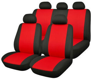Smartic Set de Huse Auto 8 Bucăți Roșii / Negre