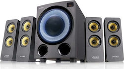 Fenda F7700X Wireless 4.1 Computer Speakers with Bluetooth and 80W Power Black
