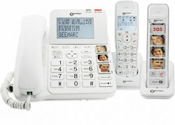 Geemarc Geemarc Senior 295 Amplified 30 Db Trio Landline Phone Answering Machine White