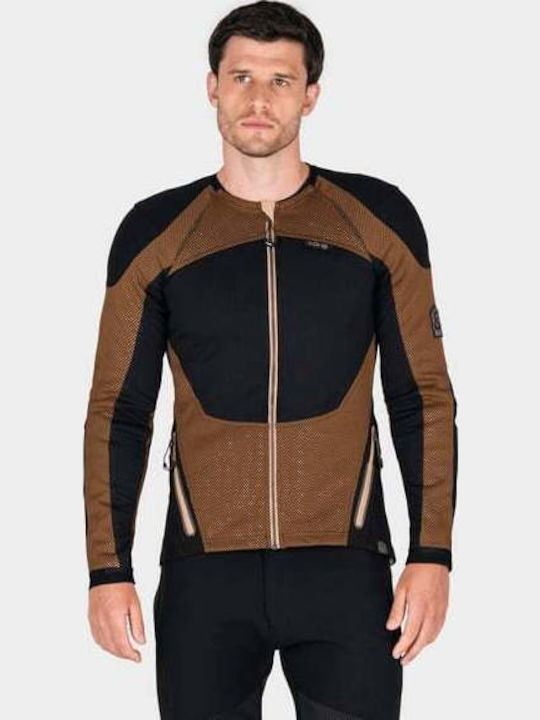 URBANE PRO Sommer-Motorradjacke für Herren Braun