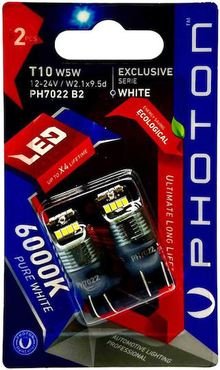 Photon Автомобилна Крушка T10 / W5W LED 12-24V