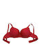 Roter Push-Up-BH mit Bügeln