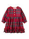 Mädchenkleid Langärmelig Rot