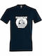 T-shirt Unisex " Exorcise Daily Funny Horror Demon Possession " Petroleum Blue