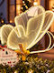 Bakaji Illuminated White Butterfly Christmas Figure, 43 cm Tall