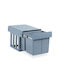 Relaxdays Coș de Reciclare din Plastic 15 l Gri
