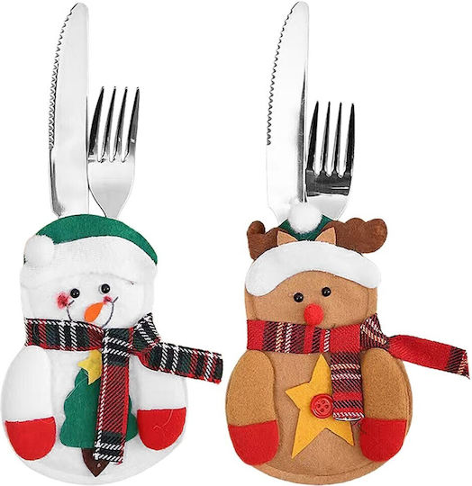 Weihnachtliches Bestecketui 16x11 cm
