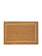 Relaxdays Covoraș de intrare din fibră de cocos bej 60x40 cm cu grosimea de 15 mm