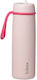 B.Box Stainless Steel Kids’ Batman Thermos Water Bottle with Pop-Up Non-Spill Spout Pink 690ml