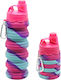 Kids Silicone Water Bottle Fuchsia 500ml
