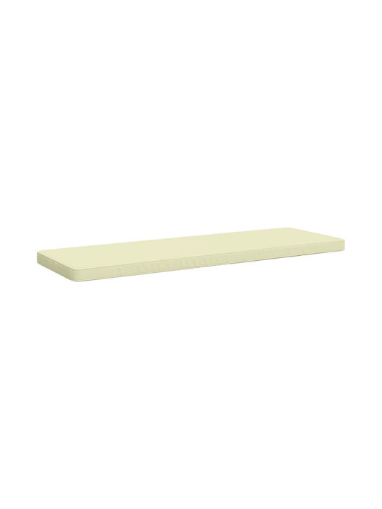 vidaXL Μαξιλάρι για Παγκάκι Κήπου Κρεμ 50x150εκ.