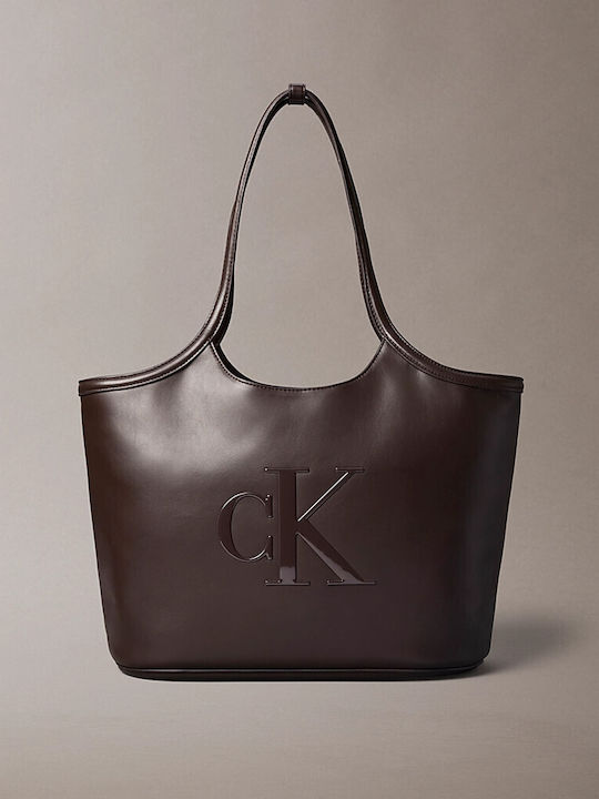 Monogram Γυναικεία Tote Τσάντα Καφέ