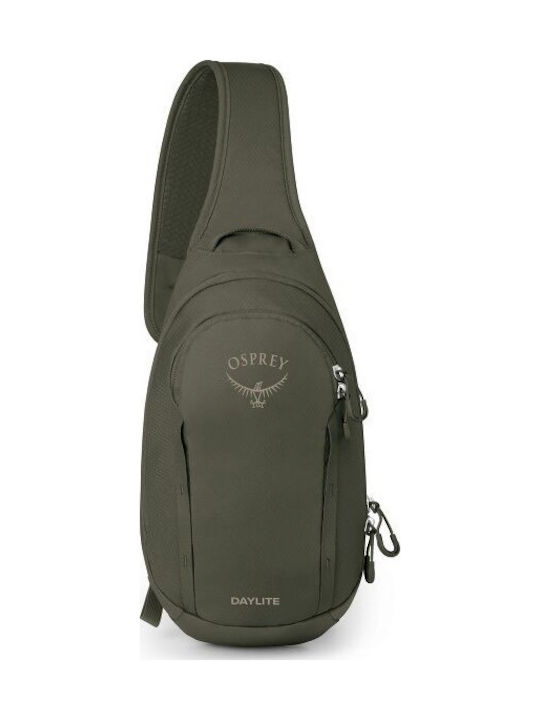Osprey Daylite Herren-Brusttasche aus grauem Leder