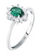 Morellato Silver Solitaire Ring with Zircon
