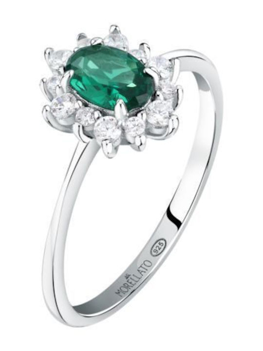 Morellato Single Stone Ring in Silver Morellato Single Stone Ring in Silver