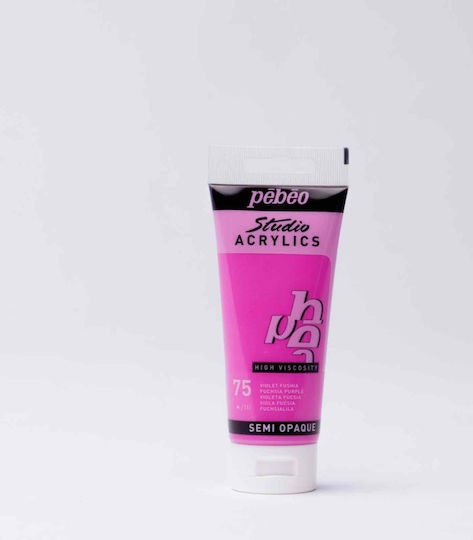 Studio Acrylic Paint Studio Acrylics 100ml Pébéo 75 Fuchsia Purple