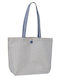 Gestreifte Tasche mit Langen Henkeln Ubag Mykonos Natural Blue 16l Natural Blue