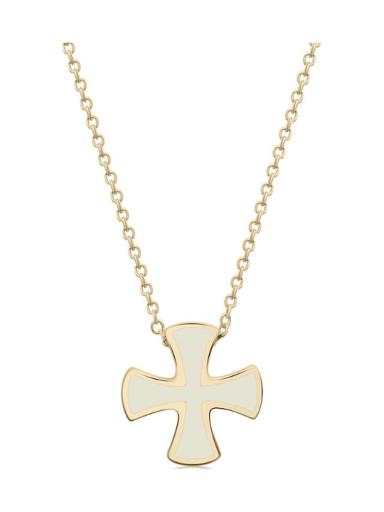 Chrilia 9K Gold Cross with Chain