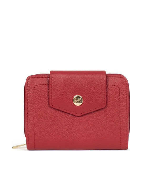 Hexagona Rote Damenlederbrieftasche mit RFID
