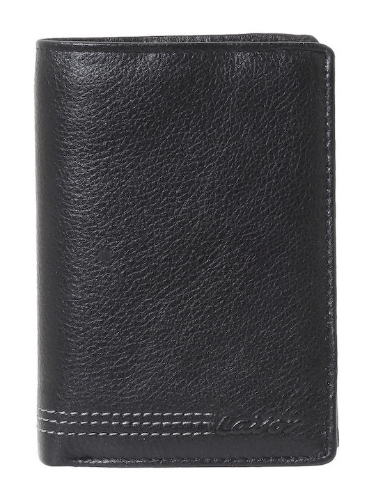 Lavor Schwarze Herren-Lederbrieftasche mit RFID