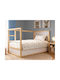 Dimcol Kids Single Duvet Set with Pillowcase Happy Safari 713 White-Grey 160x240cm