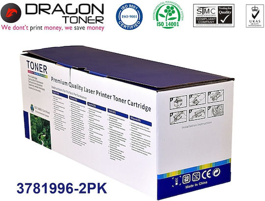 Dragon Toner Съвместим Тонер за Лазерен Принтер HP Cb540a Черен