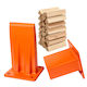 Relaxdays Holzspalter Stahl Orange 30 × 20 Cm