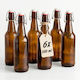 Set 6 Reusable Swing-top Bottles Lids Multicolor Relaxdays