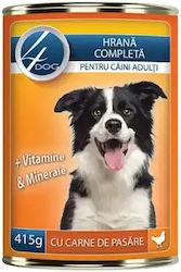 4dog Hrană Umedă pentru Câini la Conservă 415 g
