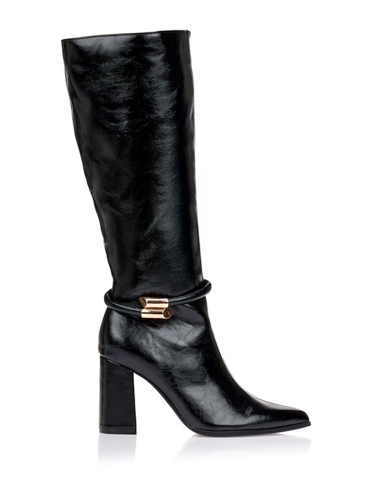 Damenstiefel mit Hohem Absatz Schwarz