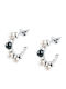 Karl Lagerfeld Pearl Earr Ss Sh.pearl Wh+d.grey 1.8cm