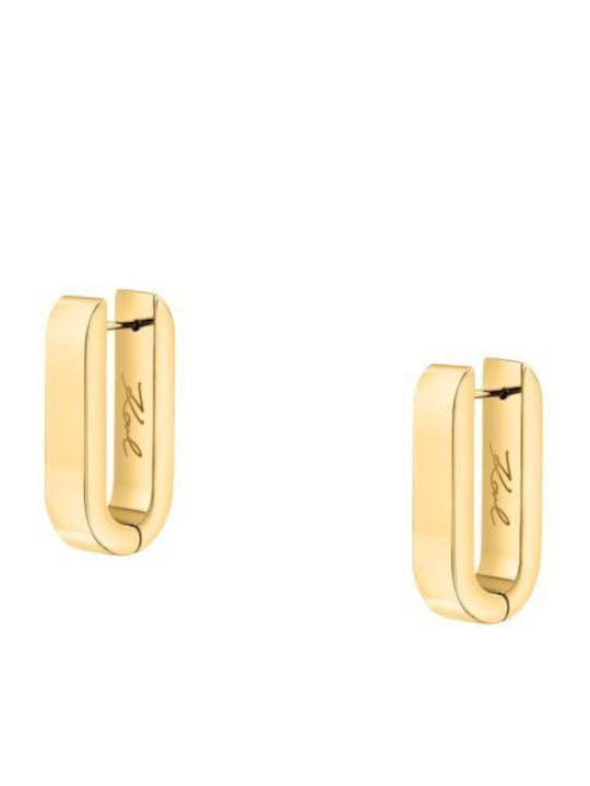 Karl Lagerfeld Chains Hoop Earr Ss Yg 2.3cm