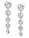 Karl Lagerfeld Lights Earr Ss Crystal White 5.3cm