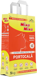 Miau-miau Nisip pentru Pisici din Bentonită cu Miros de Portocală 5 kg Miau-miau Nisip pentru Pisici din Bentonită cu Miros de Portocală 5 kg